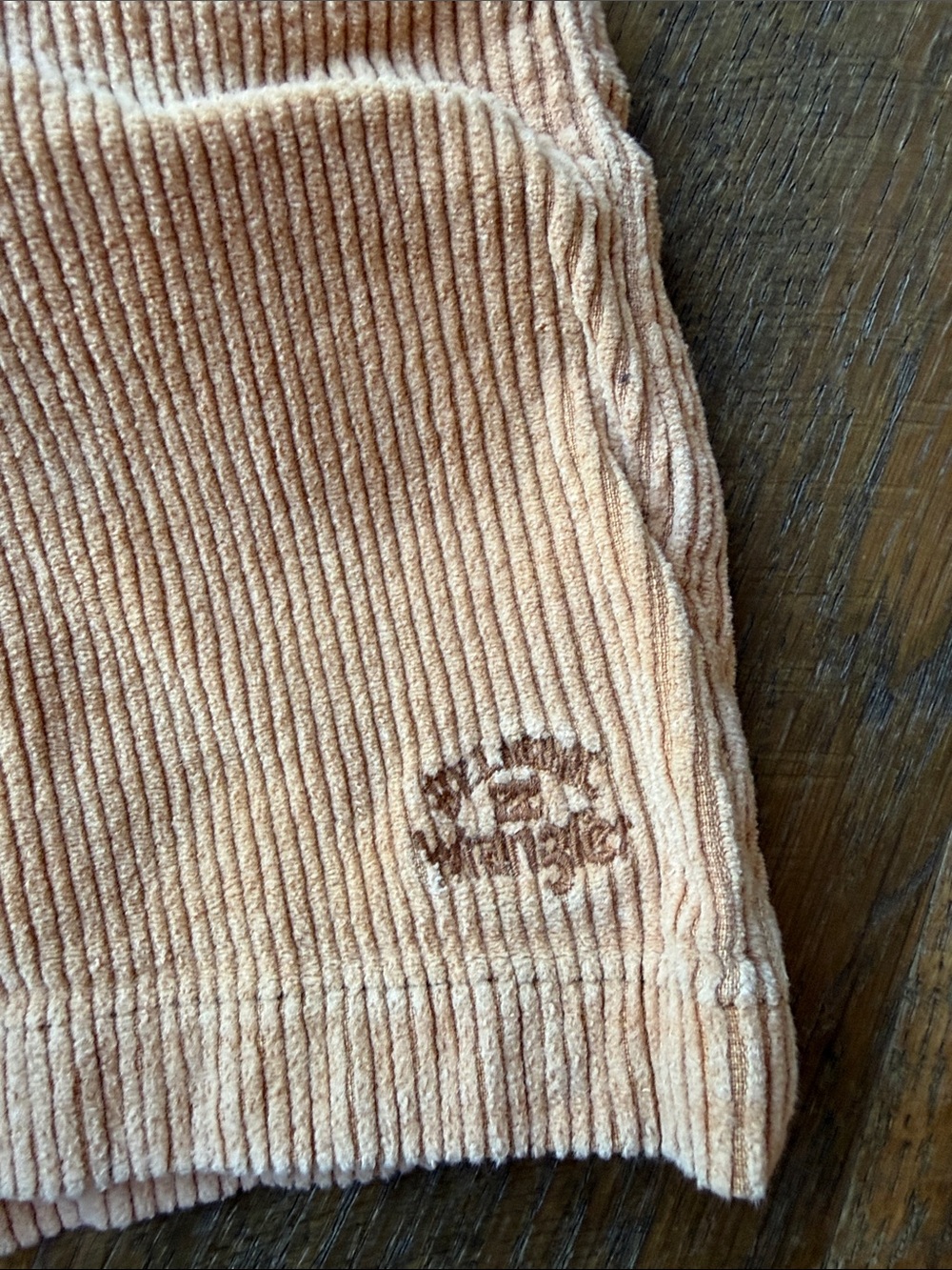 Wrangler Peach Corduroy High-Rise Women's Shorts - Picture 3 of 5